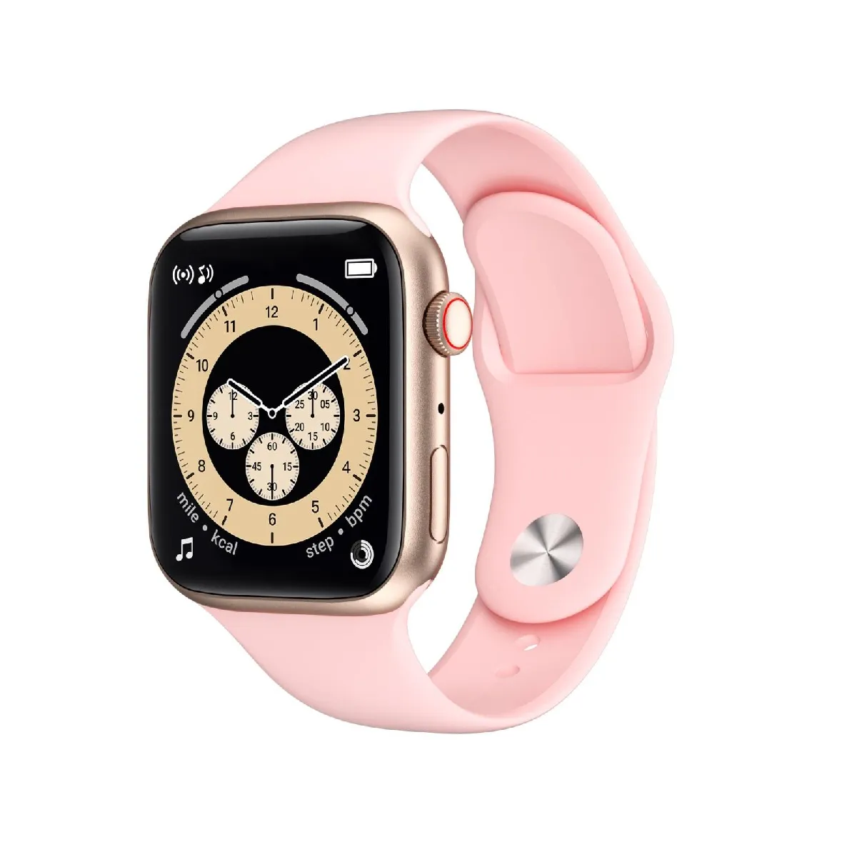 Yonis Rose Montre Connectée Avec Appels Bluetooth - 1,75 Pouces