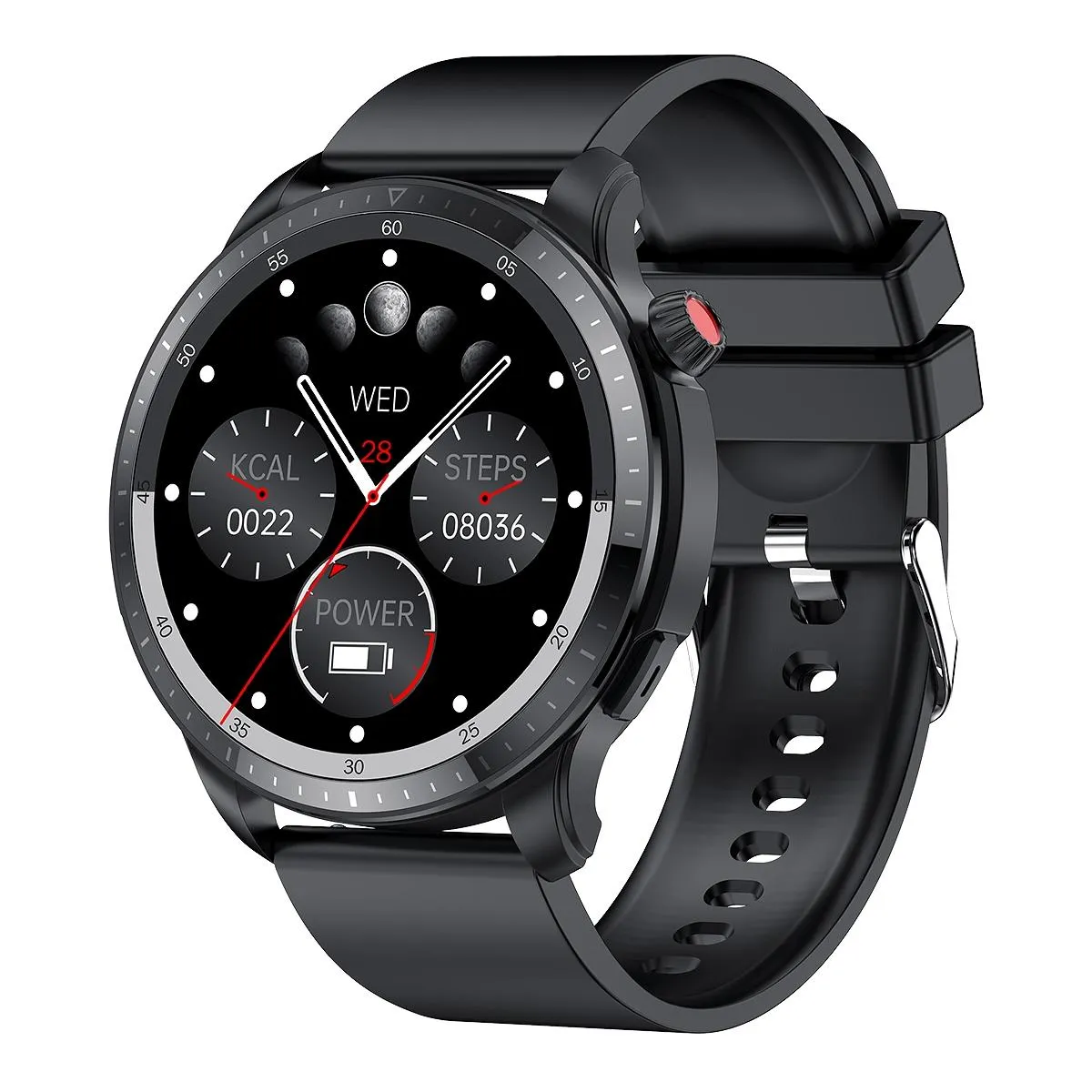 Yonis Montre Connectée Avec Appels Bluetooth - Graphite
