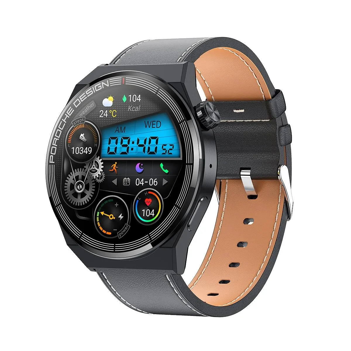 Yonis Montre Connectée Avec Appels Bluetooth - 1,36 Pouces