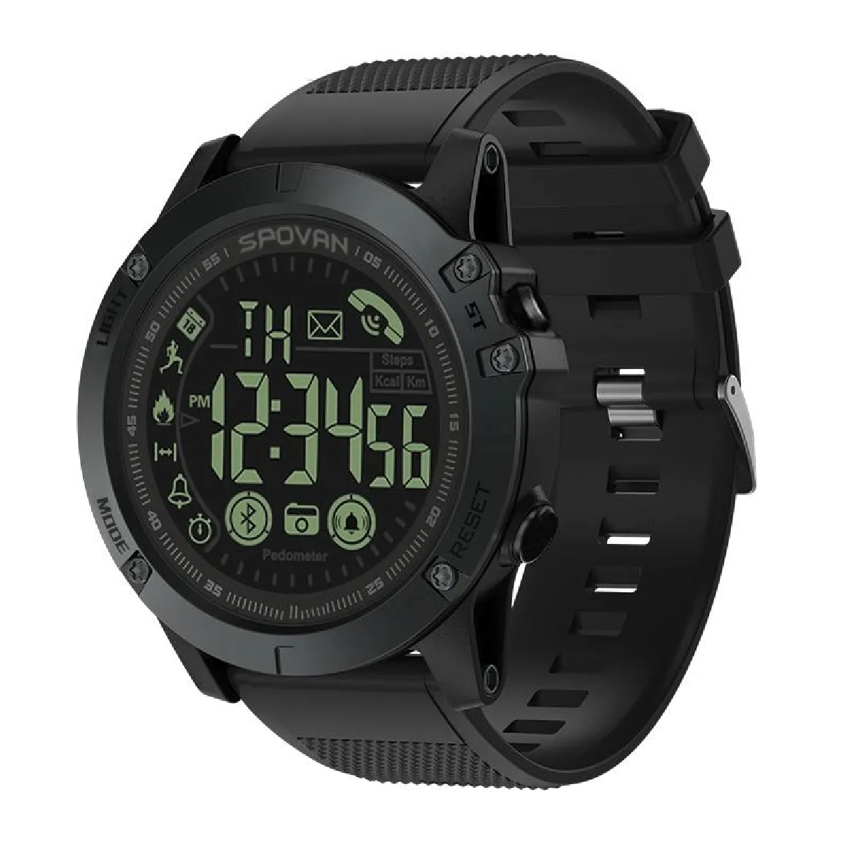 YONIS - Montre Connectée - Bluetooth - Étanche 50m - Noir - Image 2