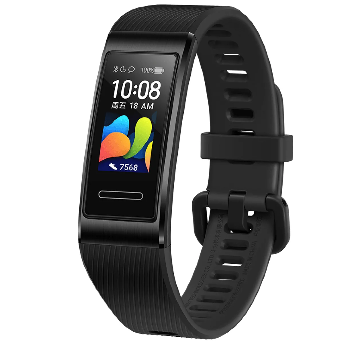 Huawei Band 4 Pro Tracker D'activités Avec Bracelet Caoutchouc Silicone Cinnabar Affichage 0.95 Bluetooth 25 G