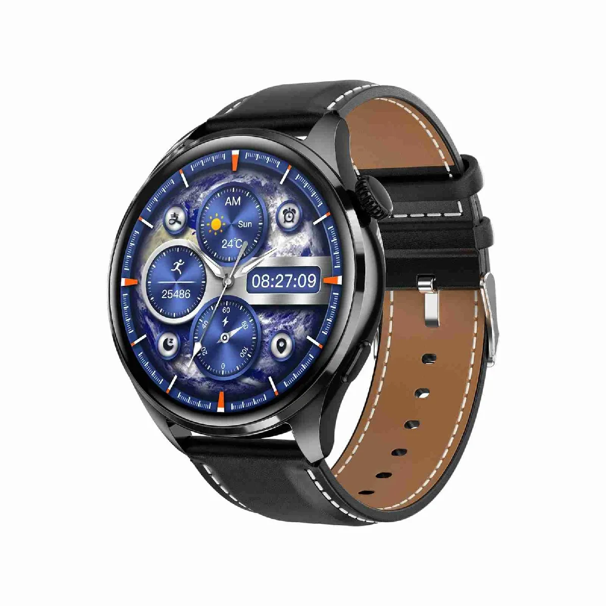 Yonis Noir Montre Connectée Ip67 Multifonction Appel Bluetooth Et Santé