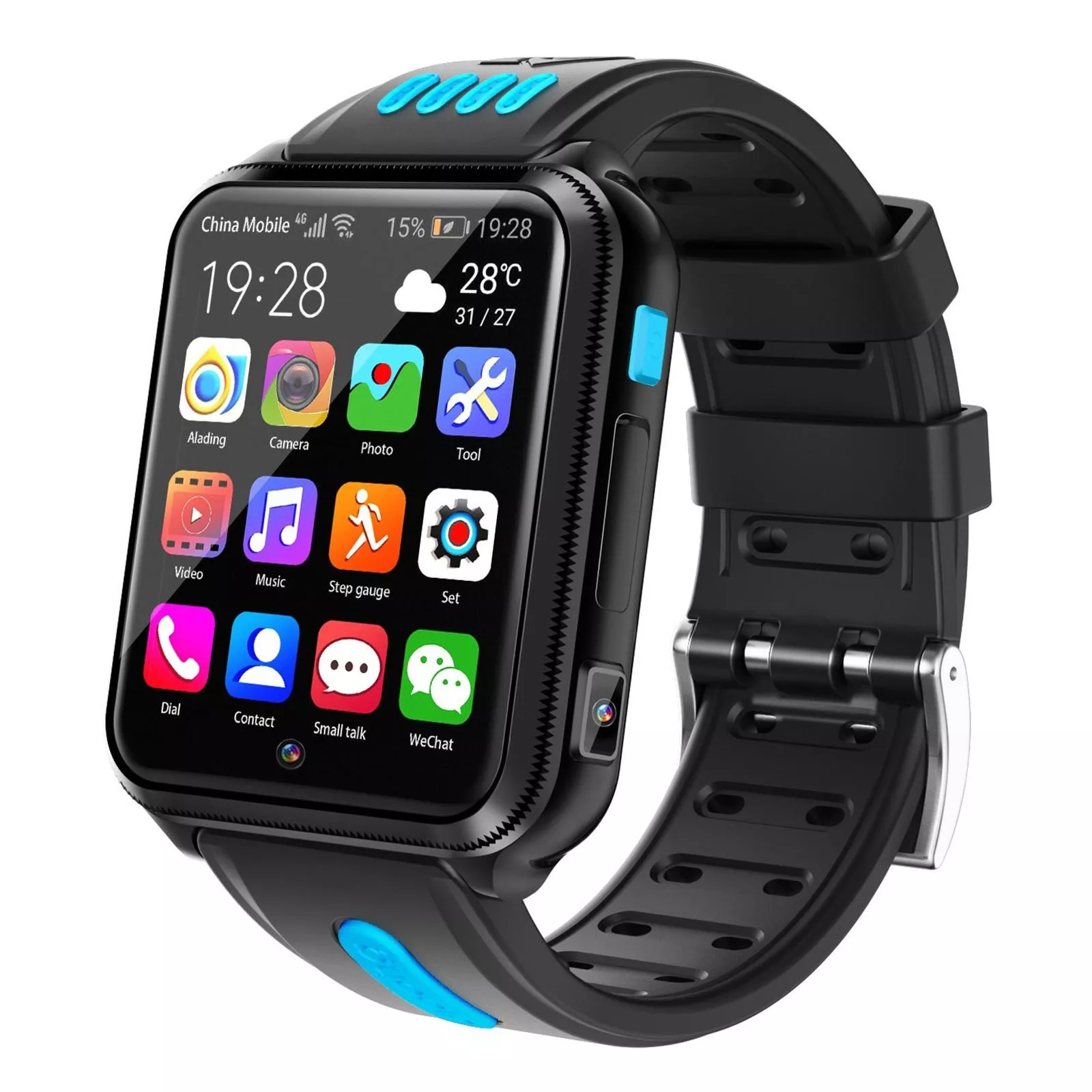 YONIS Montre Connect&eacute;e 4G Android 1.54""+32 Go