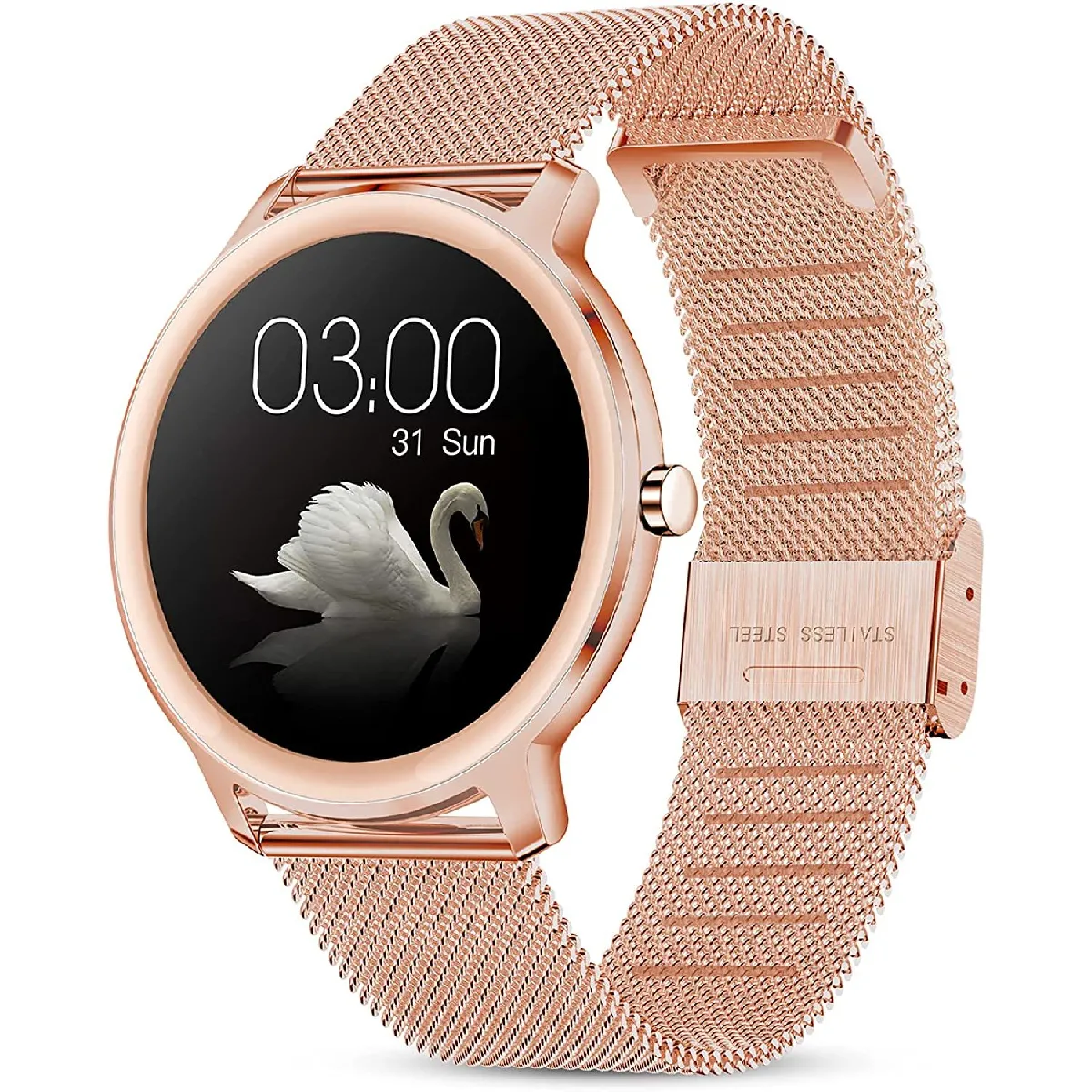 CHRONO  Montre Connect&eacute;e Femmes - Or