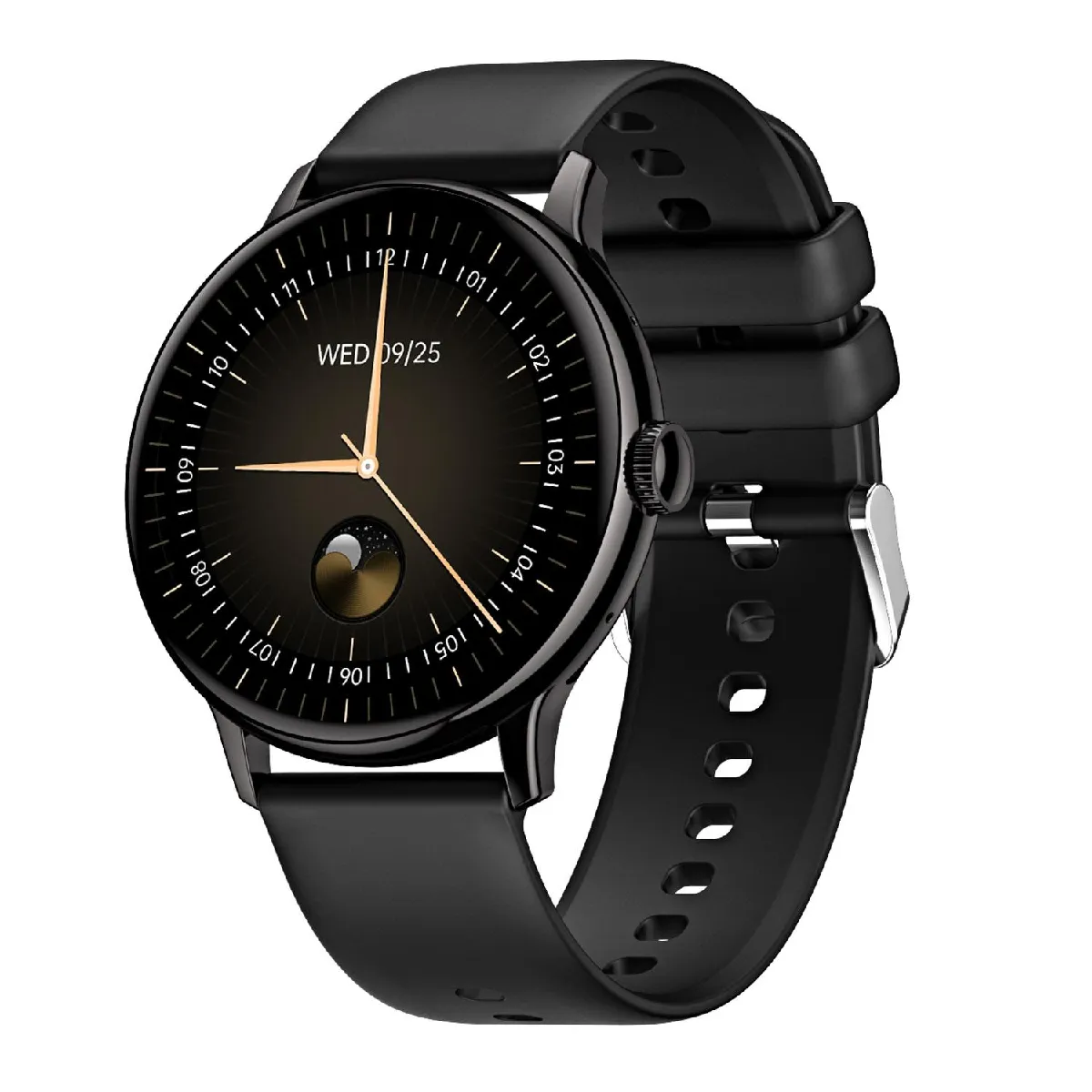Yonis Noir Montre Connectée Amoled - 1,43 Pouces