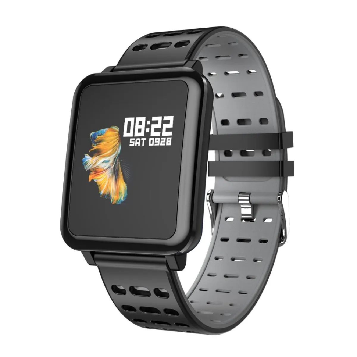 Yonis Montre Connectée Avec Appareil Photo - Graphite