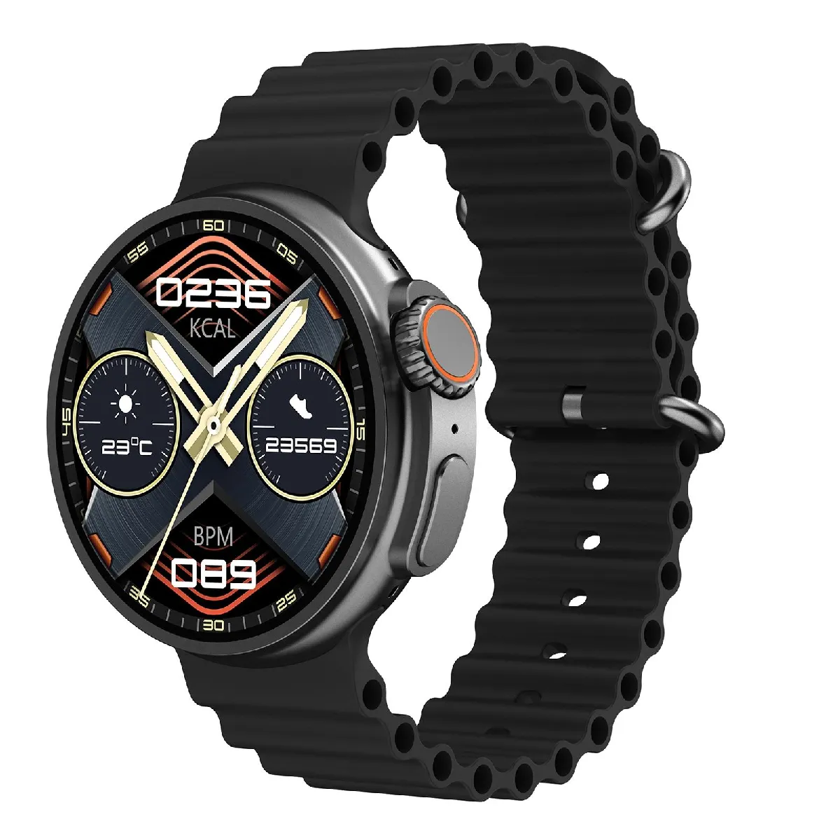 YONIS - Montre Connectée - Bluetooth - IP67 - NFC - Noir - Image 2