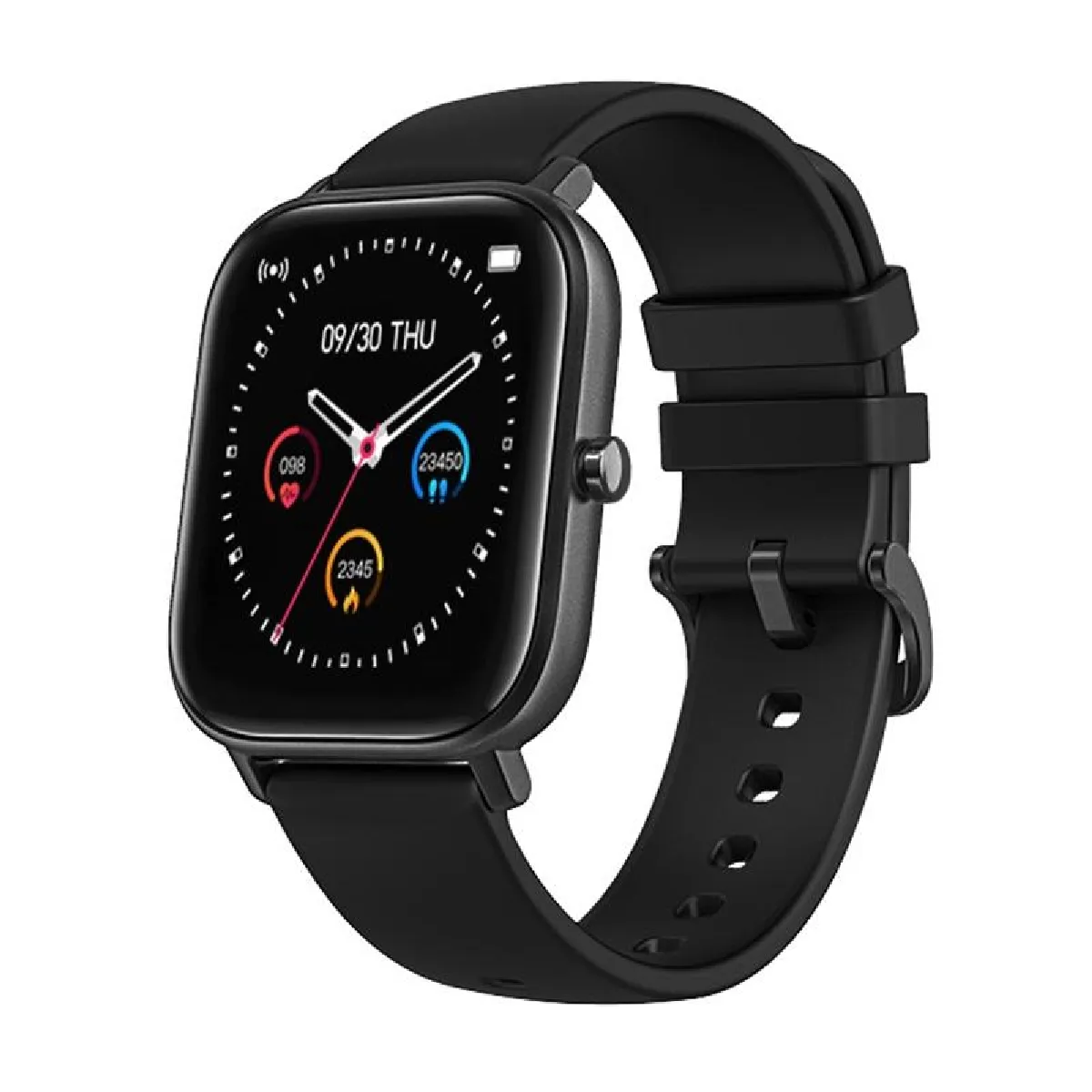 YONIS - Montre Connectée - Écran 1.4 Pouces - Suivi Santé - Noir - Image 2