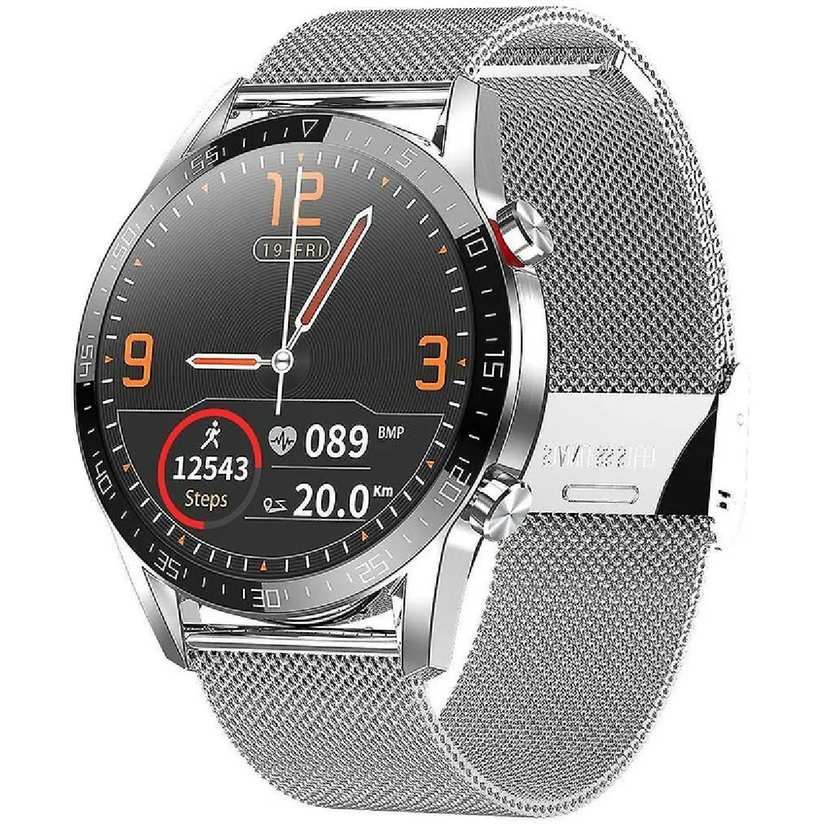 CHRONO  Montre Sport &Eacute;tanche Argent