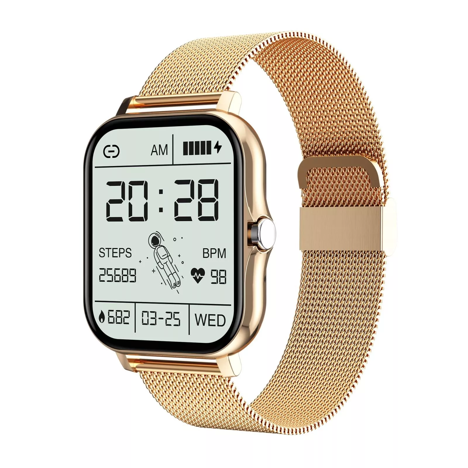 YONIS Montre Connect&eacute;e Femme &Eacute;l&eacute;gante IP67 Musique Appels Tension