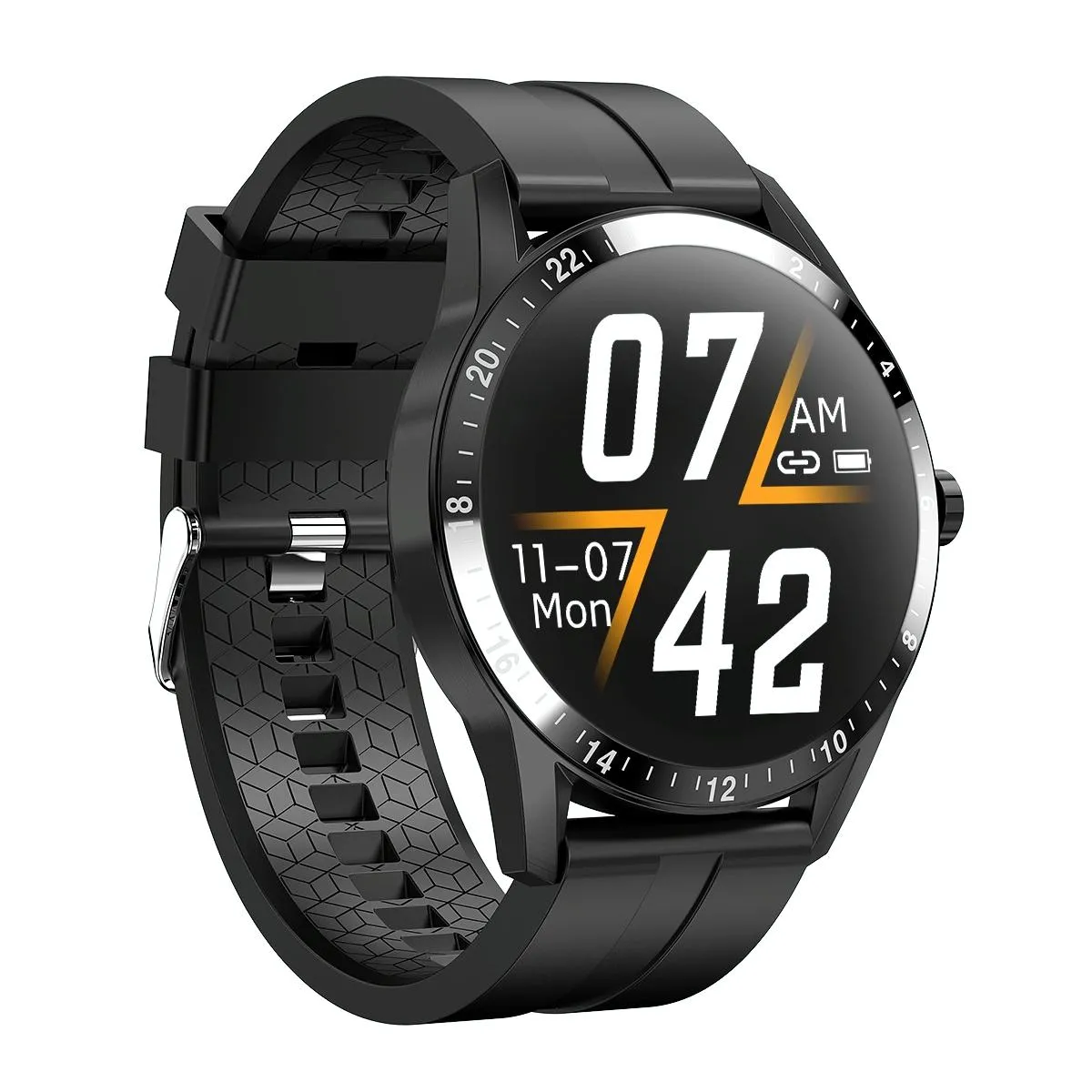 Yonis Noir Montre Connectée Ip67 Étanche Suivi Santé