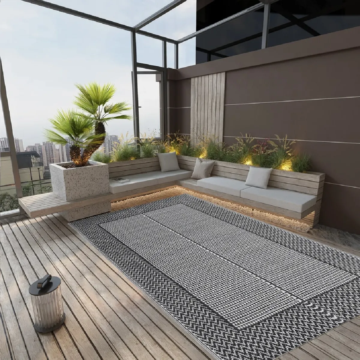 vidaXL Tapis d'extérieur 140x200 cm - vue 2