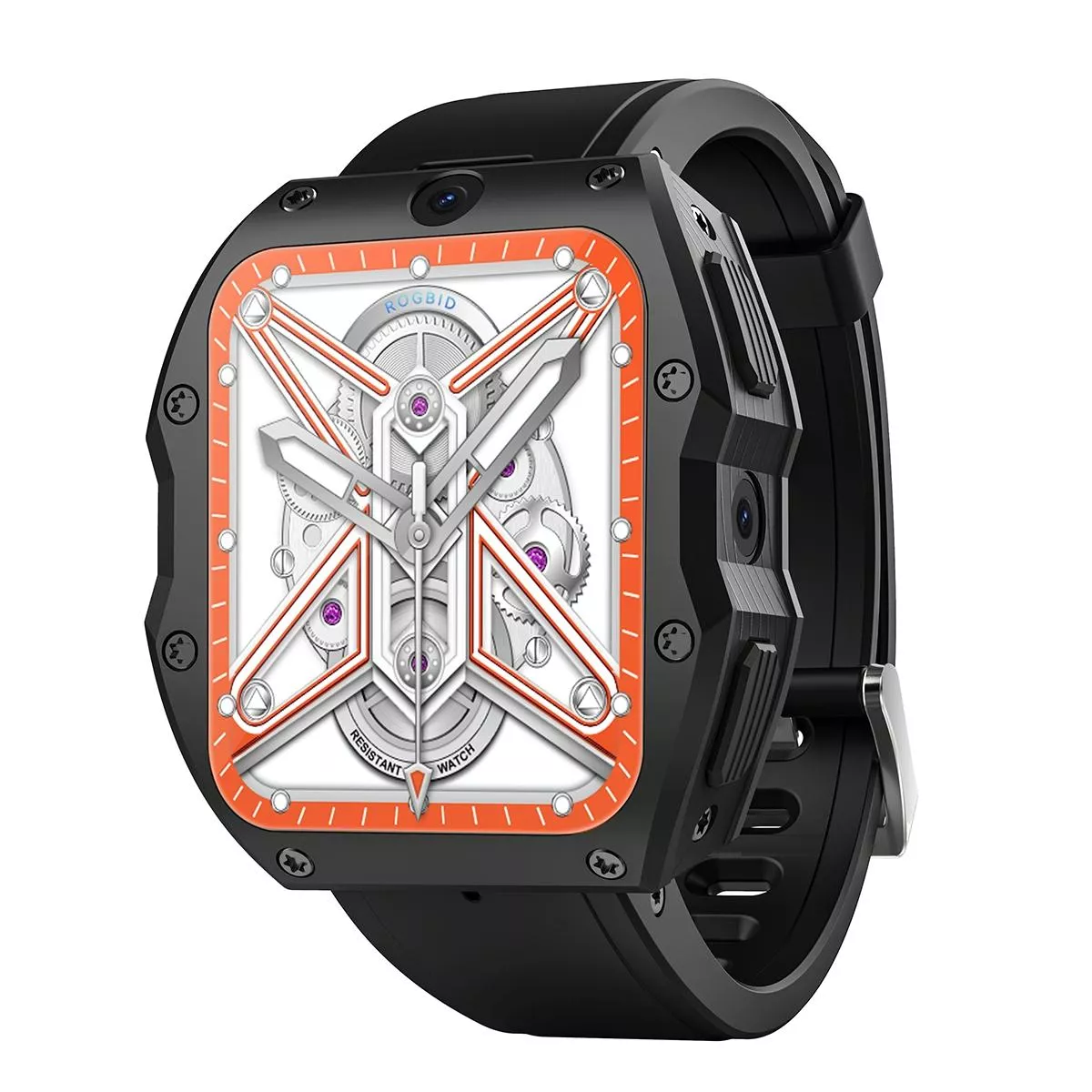 YONIS Montre Connect&eacute;e 4G &Eacute;tanche IP68 Dual Cam&eacute;ra
