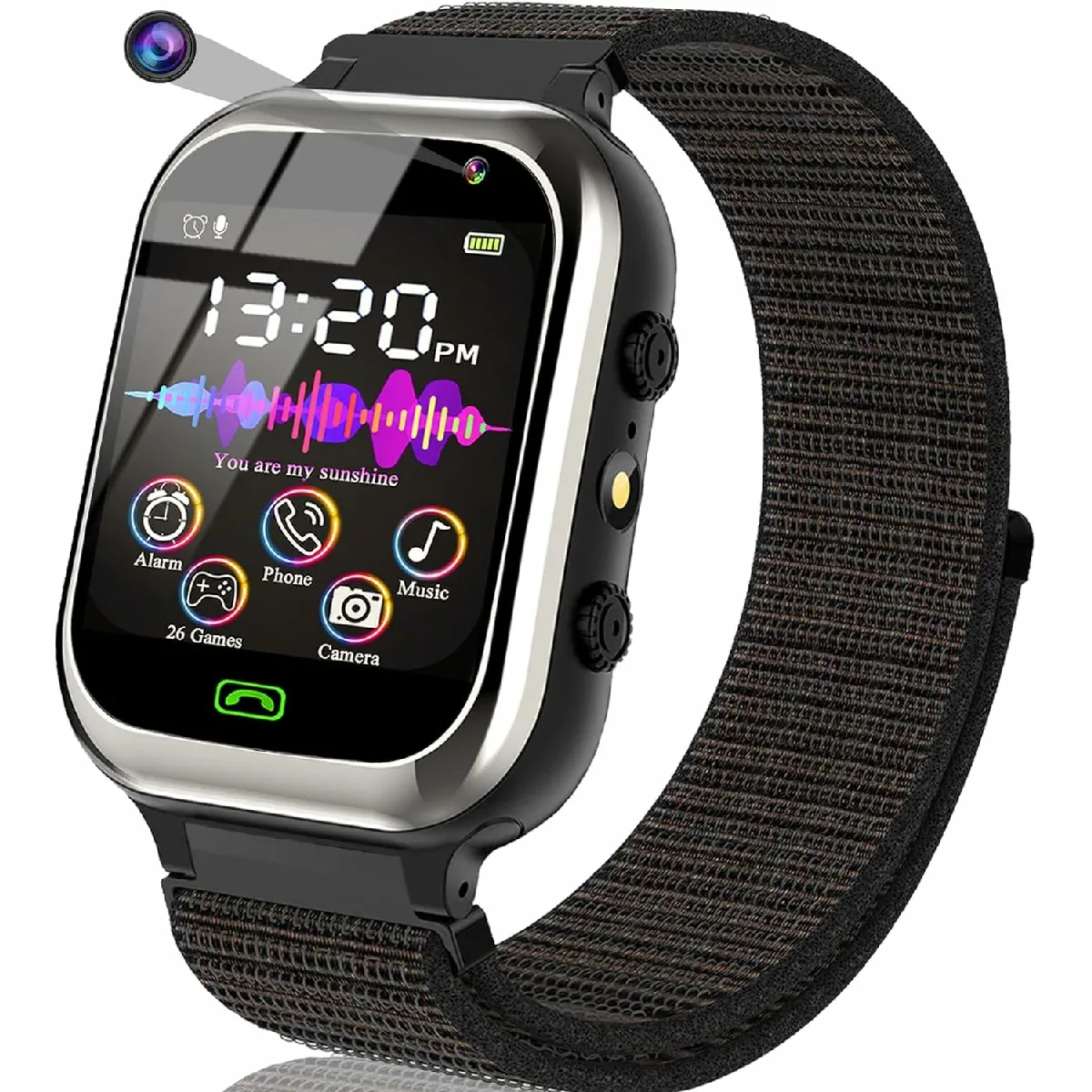 Montre Connectée Enfant - Noir Montre Connectée Enfant - Noir