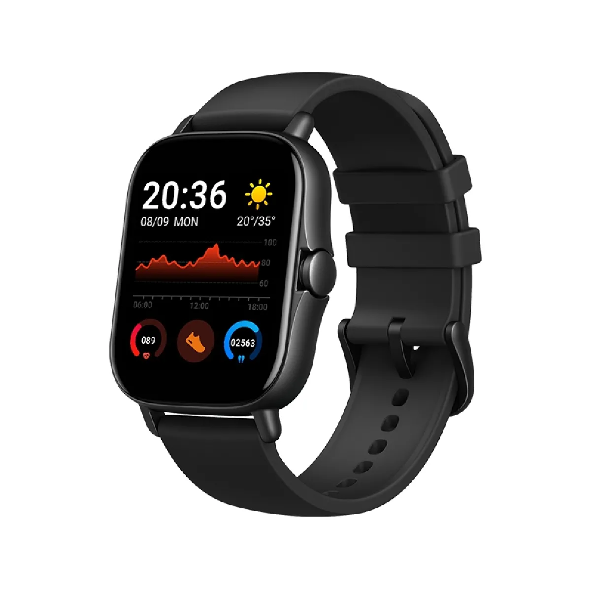 Yonis Femme Noir Montre Connectée Étanche
