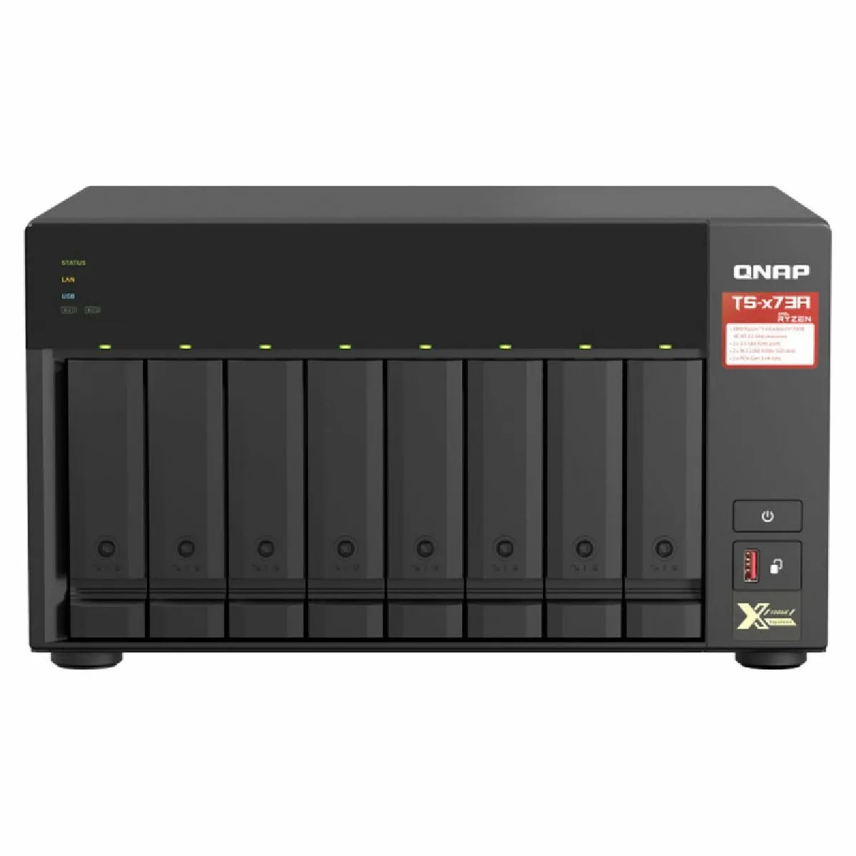 Qnap Noir Stockage En Réseau Nas Ts-873A-8G