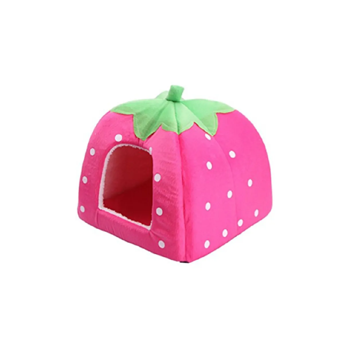 Meilleurs prix pour YP Select Strawberry Style Sponge House Pet Bed Dome Tent Warm Cushion Basket Rose S