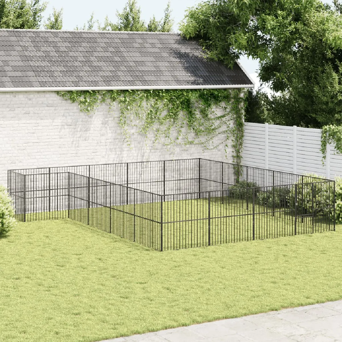 vidaXL Parc pour chien 20 panneaux