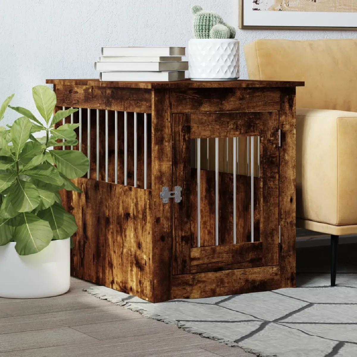 vidaXL Meuble de cage pour chiens