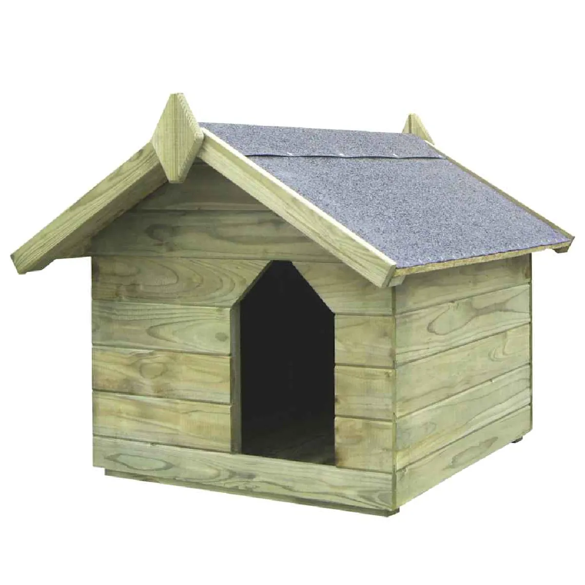 vidaXL Niche de jardin pin toit ouvrant - vue 2