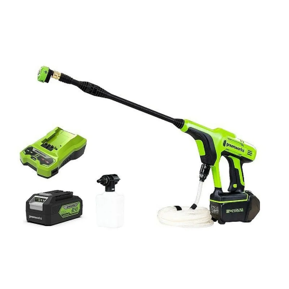 Nettoyeur hauteur pression 24V GREENWORKS 24 bars Sans batterie ni chargeur G24PW - vue 3
