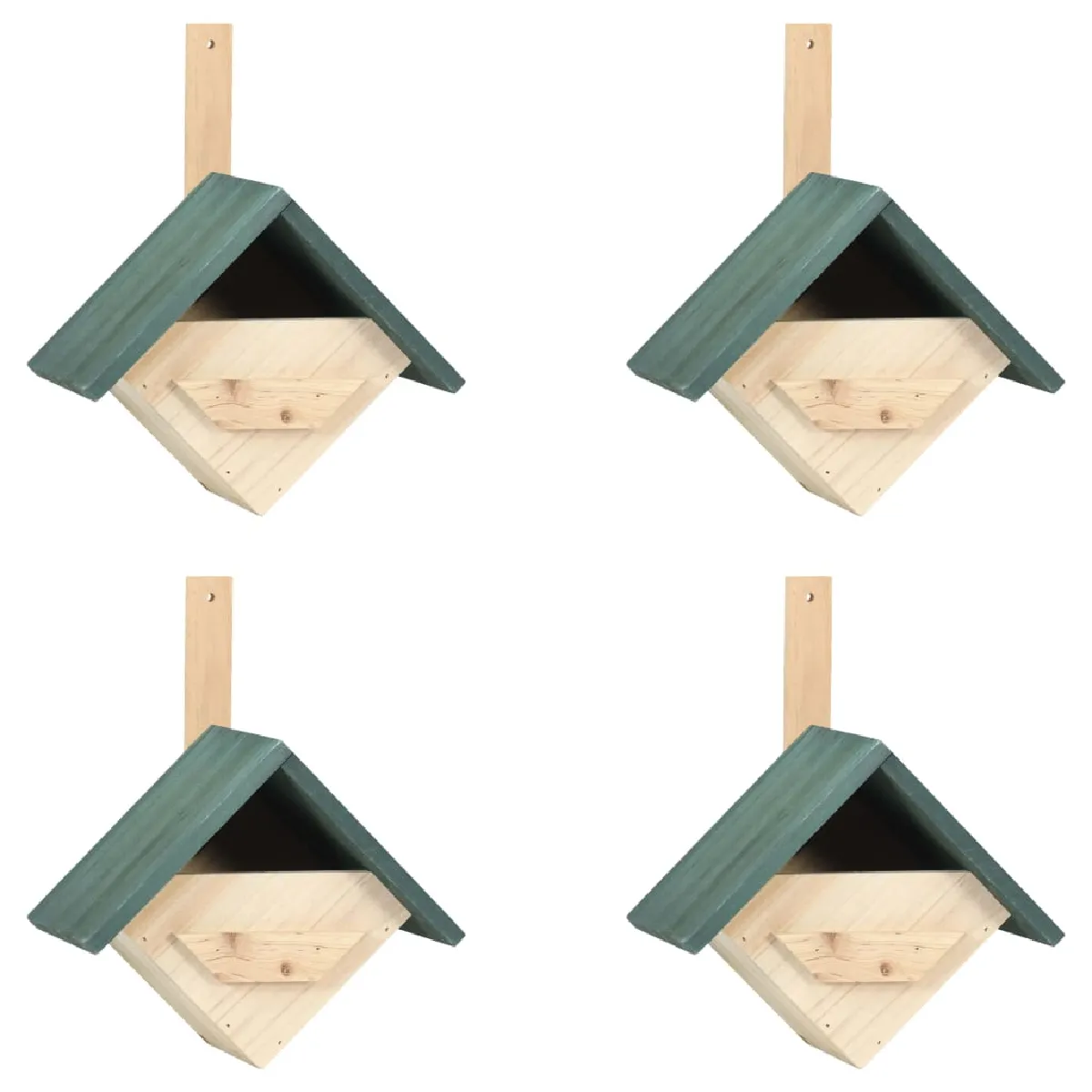 vidaXL Nichoirs 4 pcs Bois de sapin vidaXL Nichoirs 4 pcs Bois de sapin