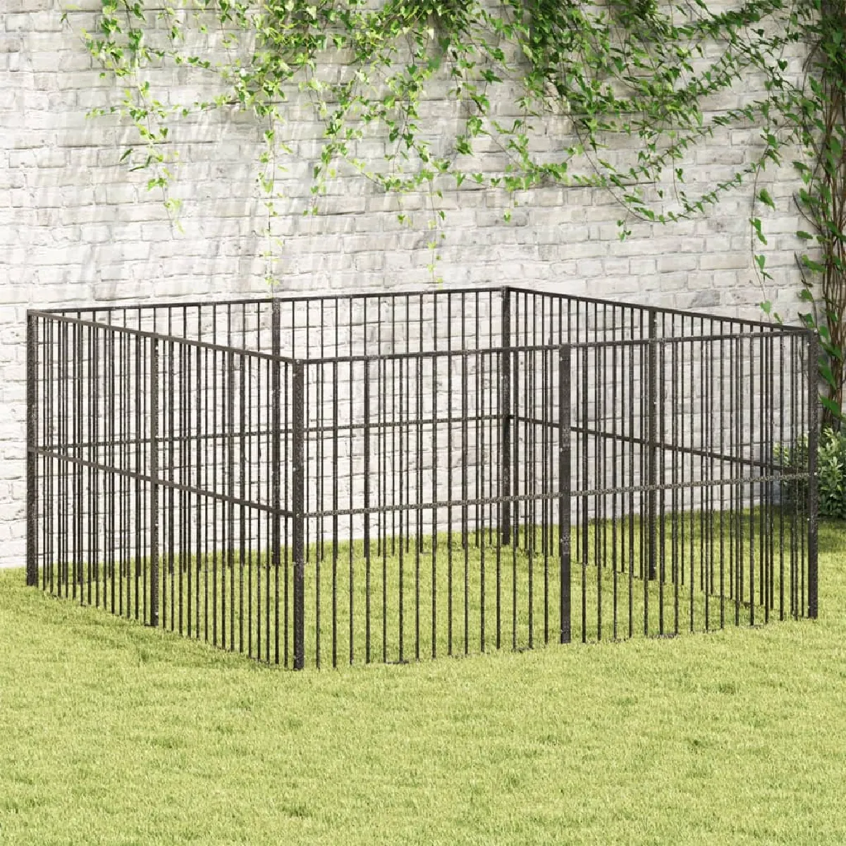 vidaXL Parc pour chien 8 panneaux