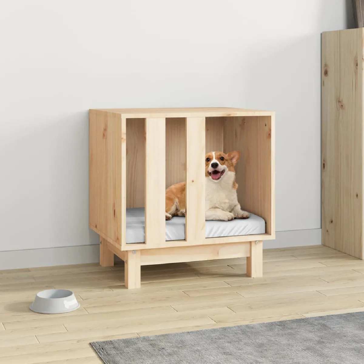 vidaXL Niche pour chien Bois de pin