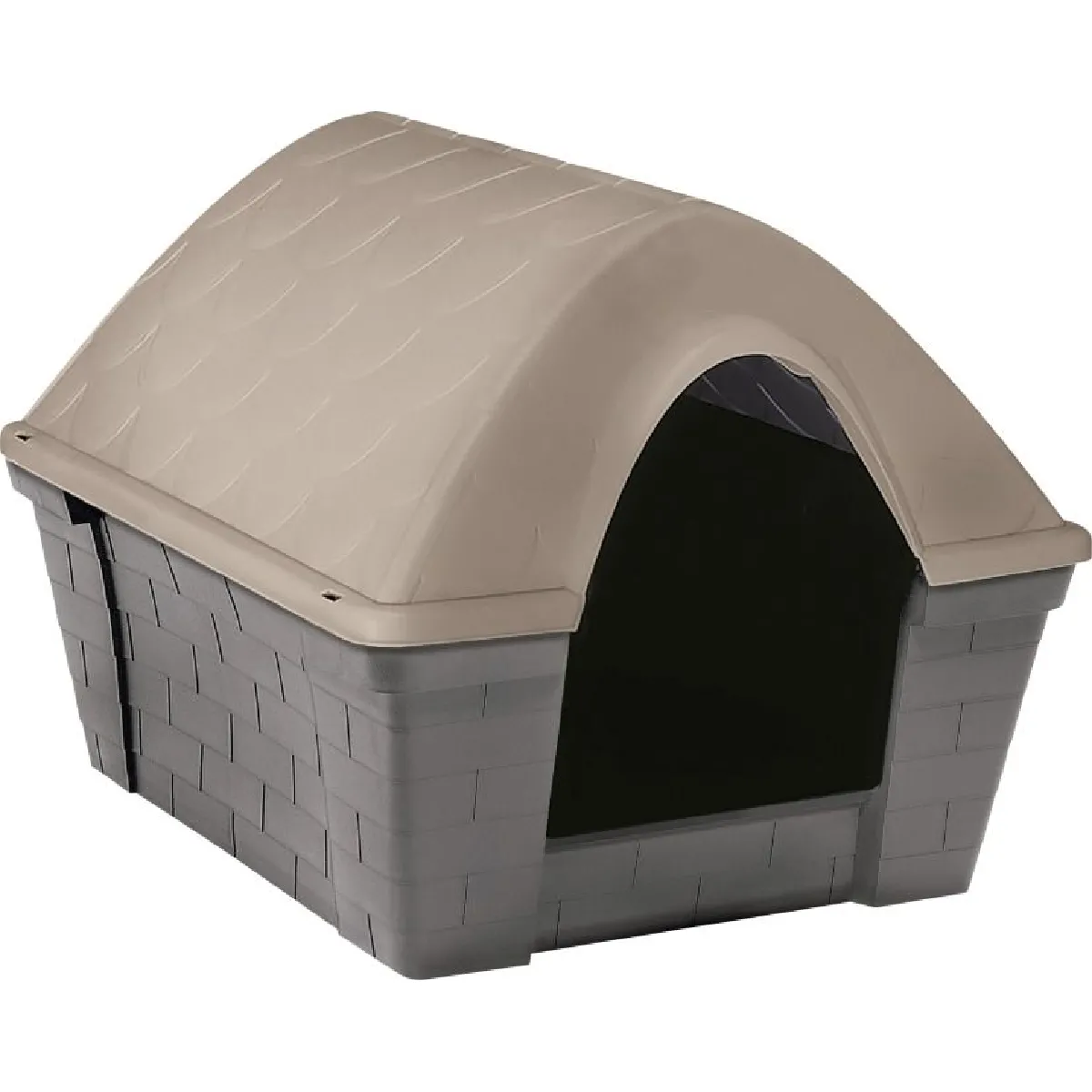 Zolux Niche en plastique gris taupe pour chien ext&eacute;rieur