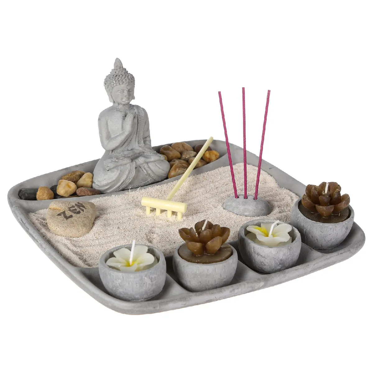 Atmosphera Gris Jardin Zen En Ciment