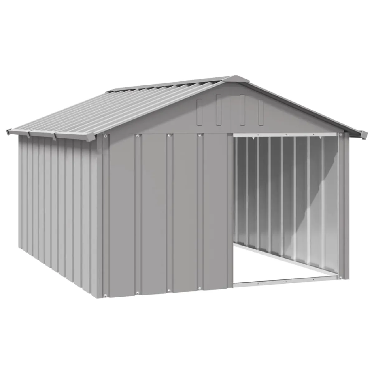 vidaXL Niche chien 116 5x153x81 5 cm Acier galvanisé