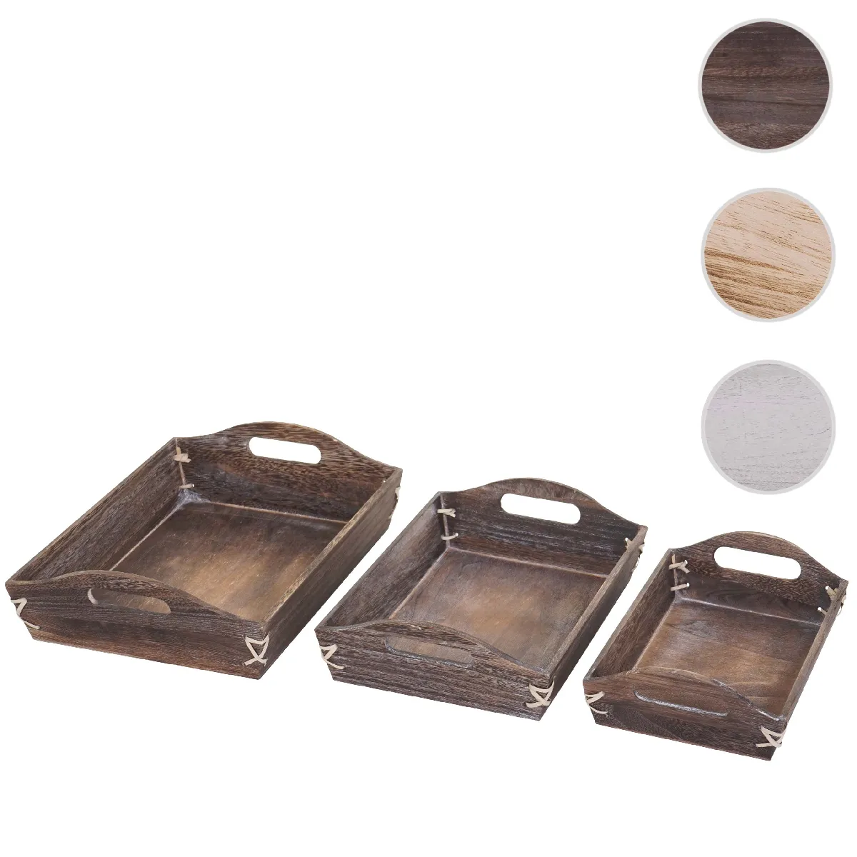 Mendler Set De 3 Plateaux Hwc-C50