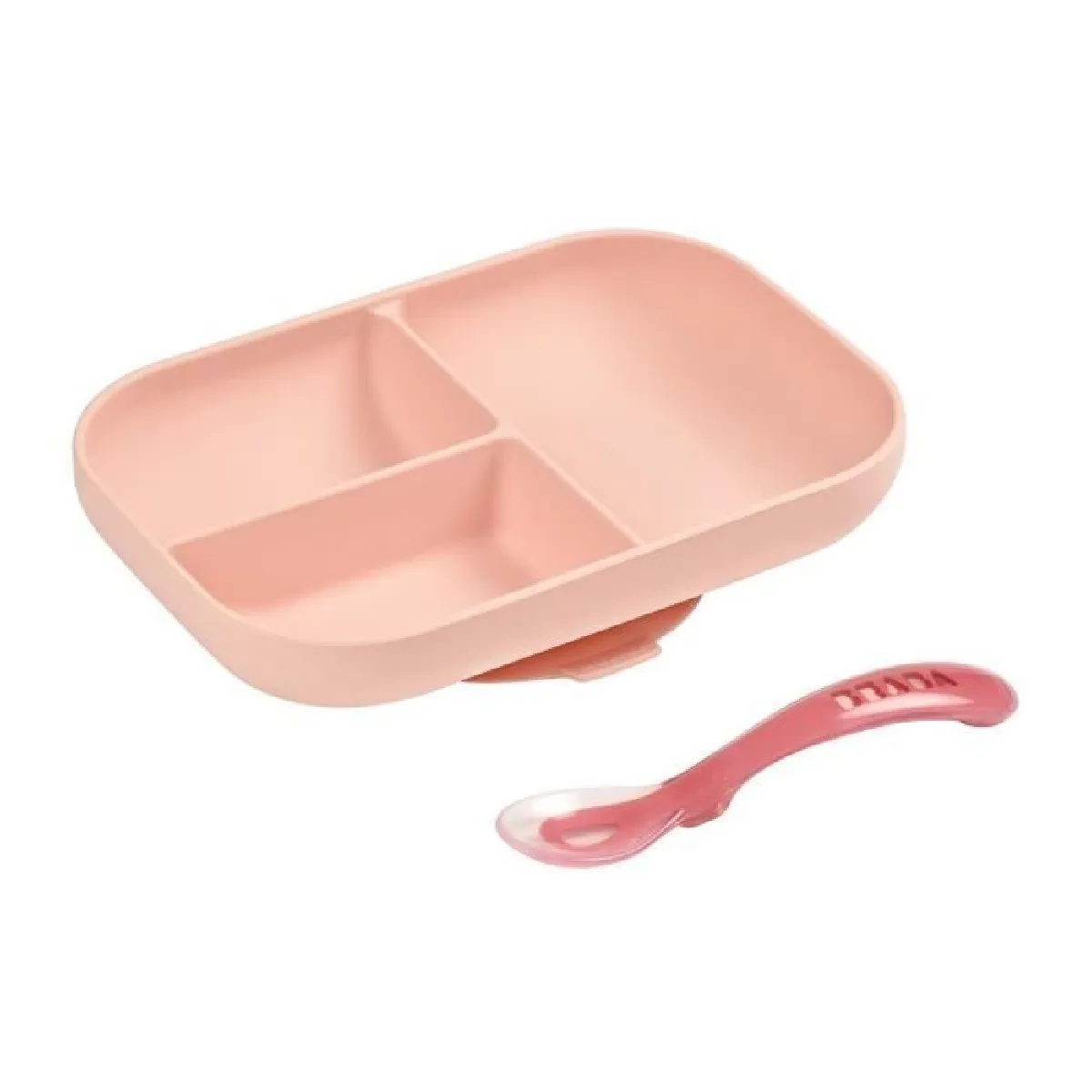 BÉABA Set Repas Compartimenté avec Ventouse - Pink