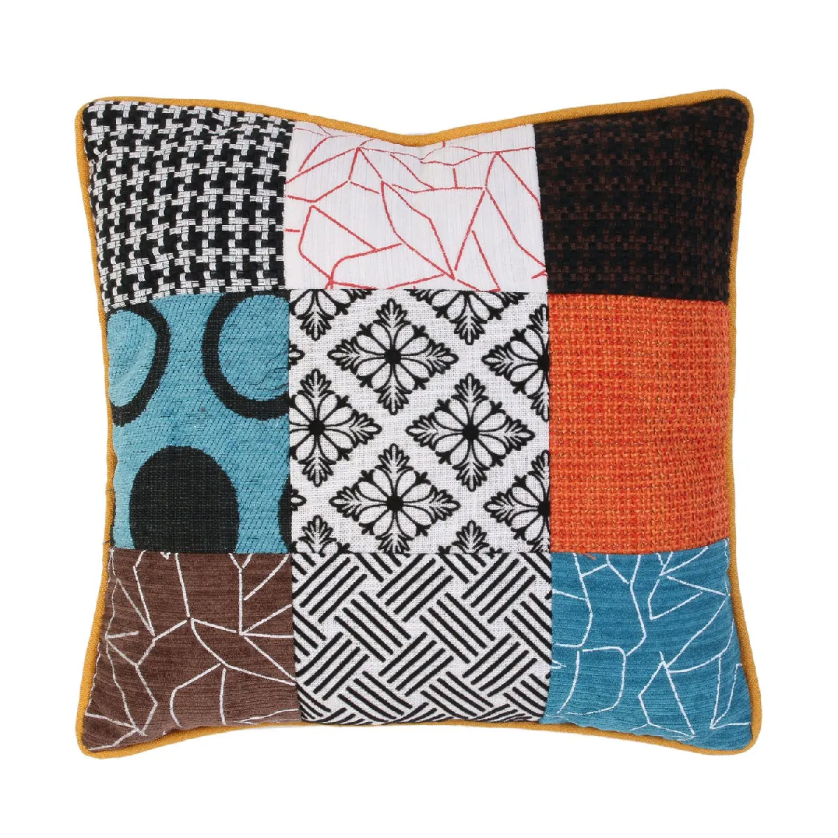 The Home Deco Factory Coussin Carré Déhoussable - 40X40cm - Multicouleur