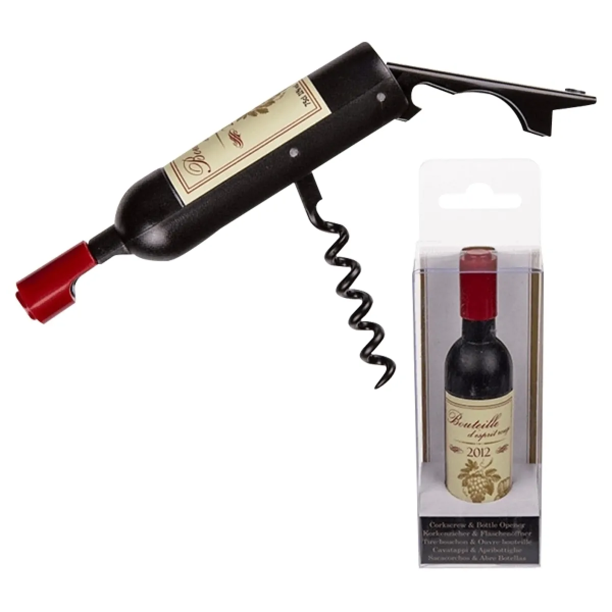 Generique Tire-Bouchon Et Décapsuleur Allure Bouteille De Vin Bordeaux 2012 - Image 3