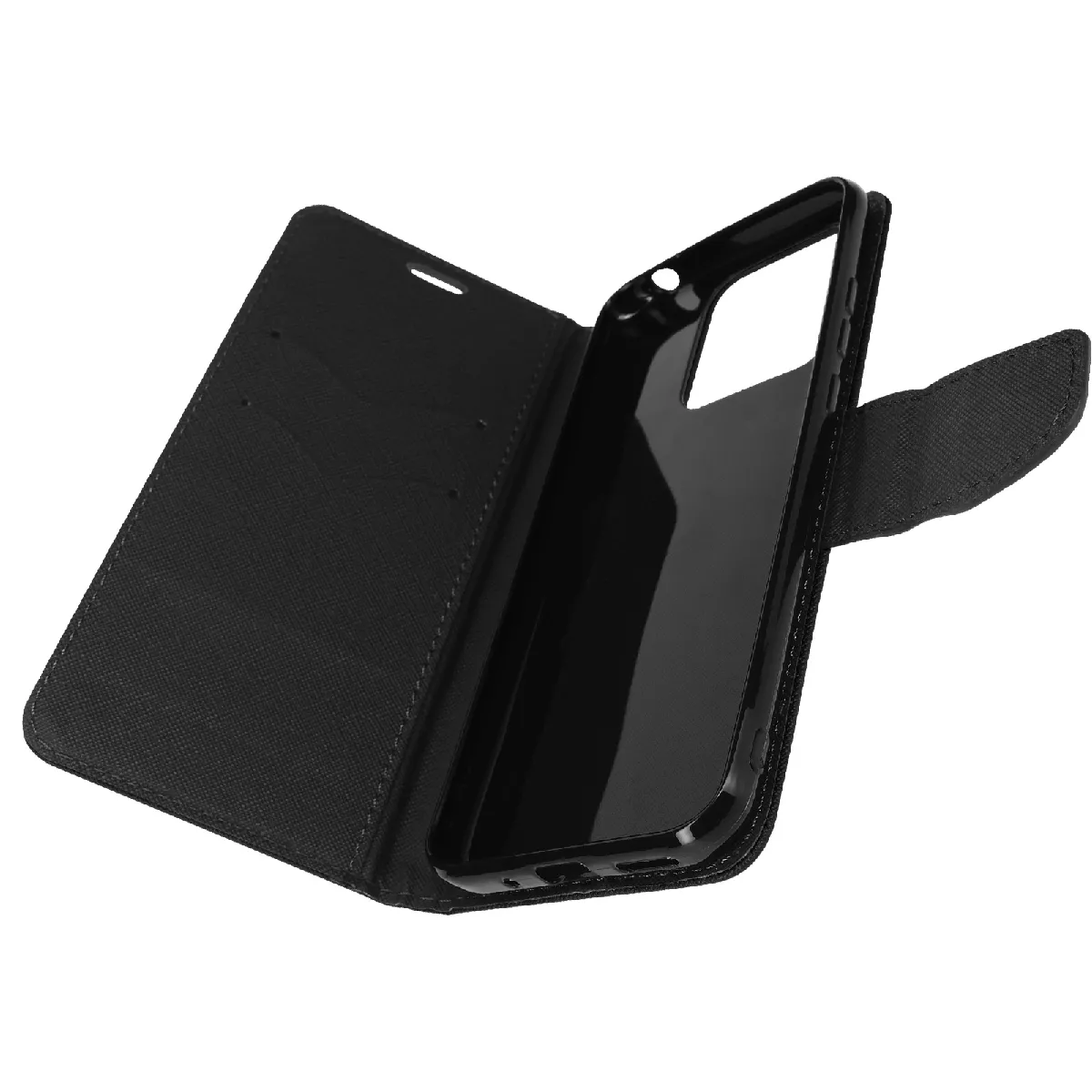 Avizar Noir Étui Pour Xiaomi Redmi 10A Portefeuille Porte Carte Support Vidéo