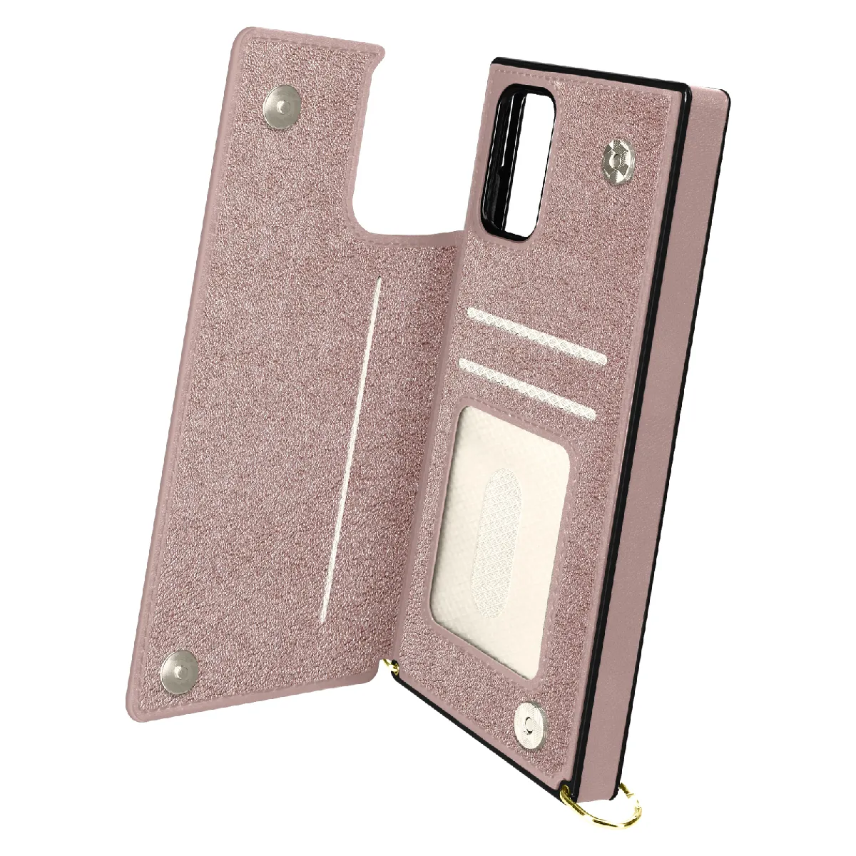 Avizar Rose Coque Portefeuille Samsung Galaxy S20 Fe