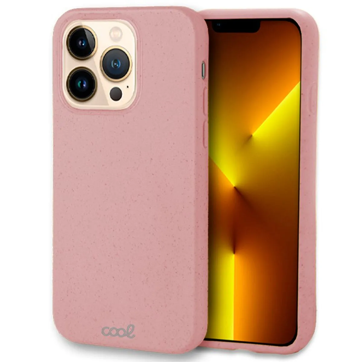 COOL  funda eco biodegradable para iphone 13 pro max rosa