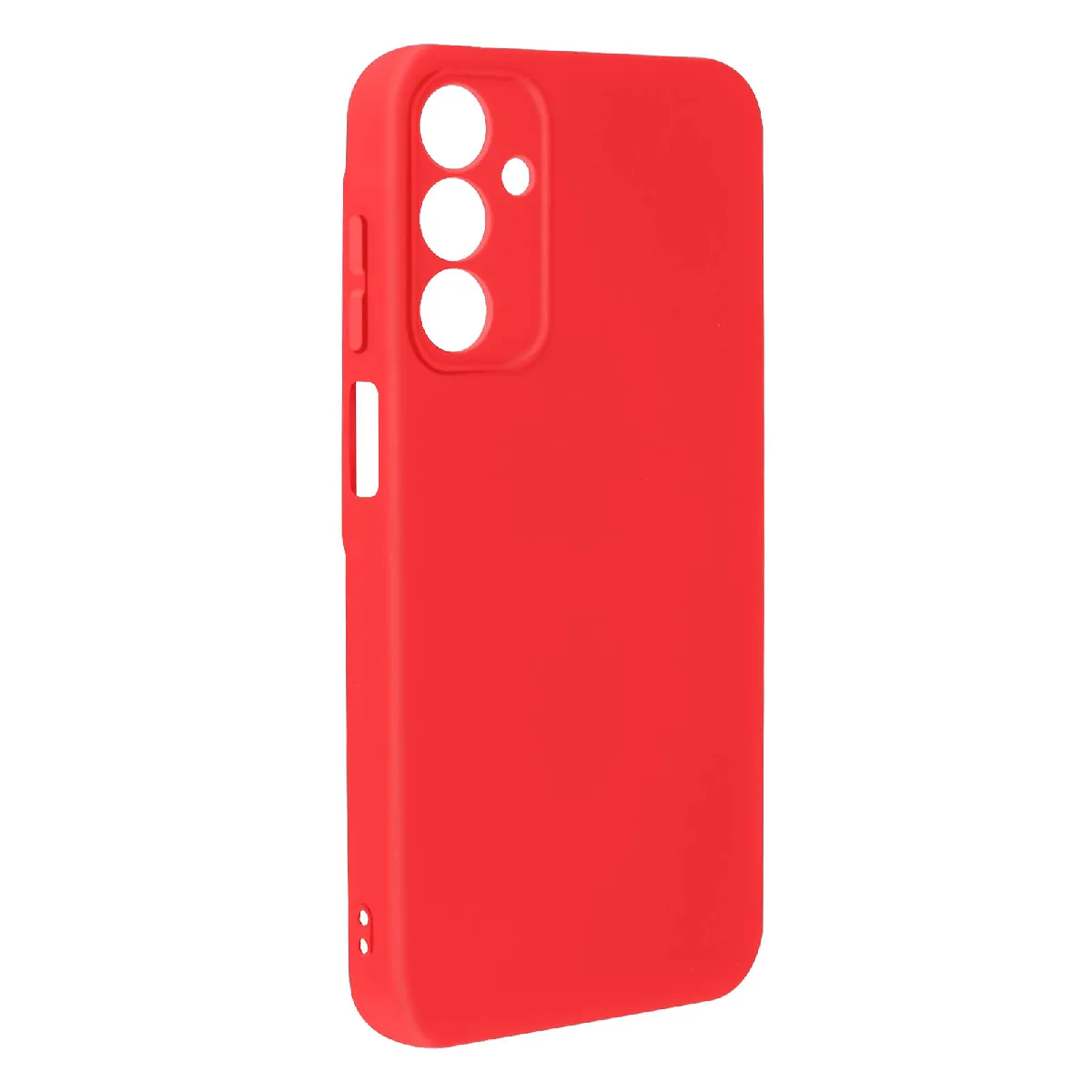 Avizar Rouge Coque Pour Samsung Galaxy A15 Semi-Rigide Soft-Touch Anti-Traces
