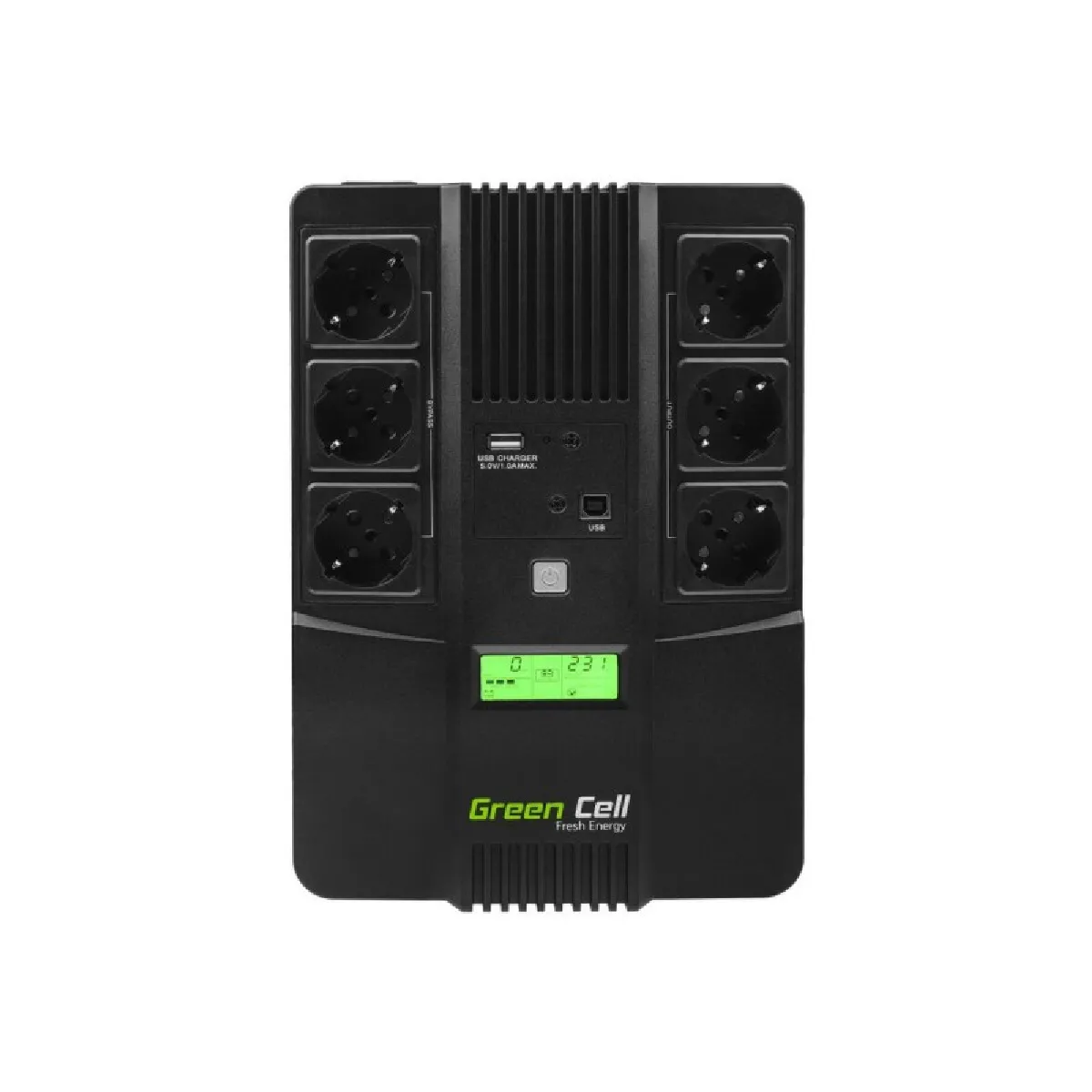Green Cell Onduleur Line-Interactive Aio 800Va - 6 Prises Ac
