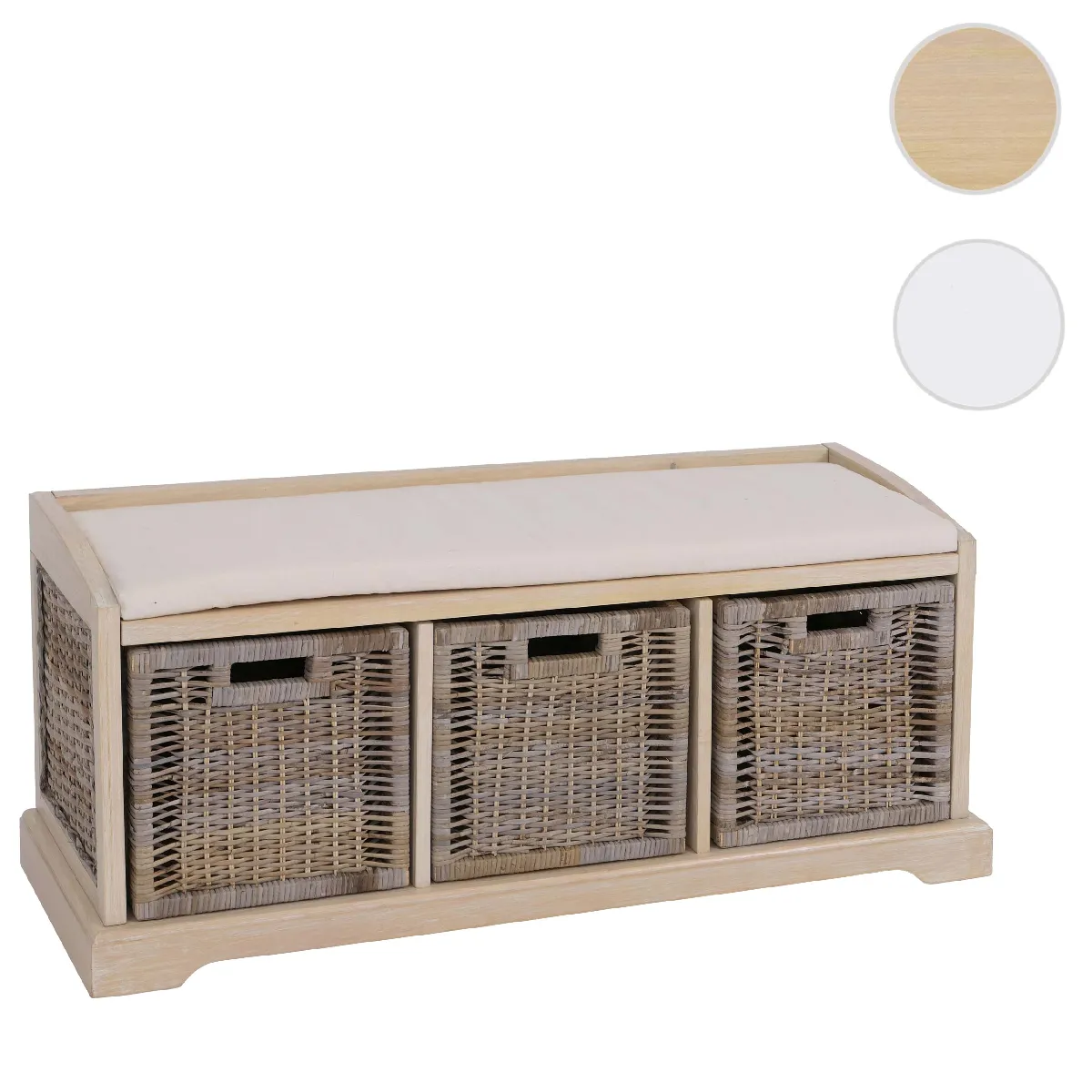 Banc banquette Bienne rotin kubu Banc banquette Bienne rotin kubu