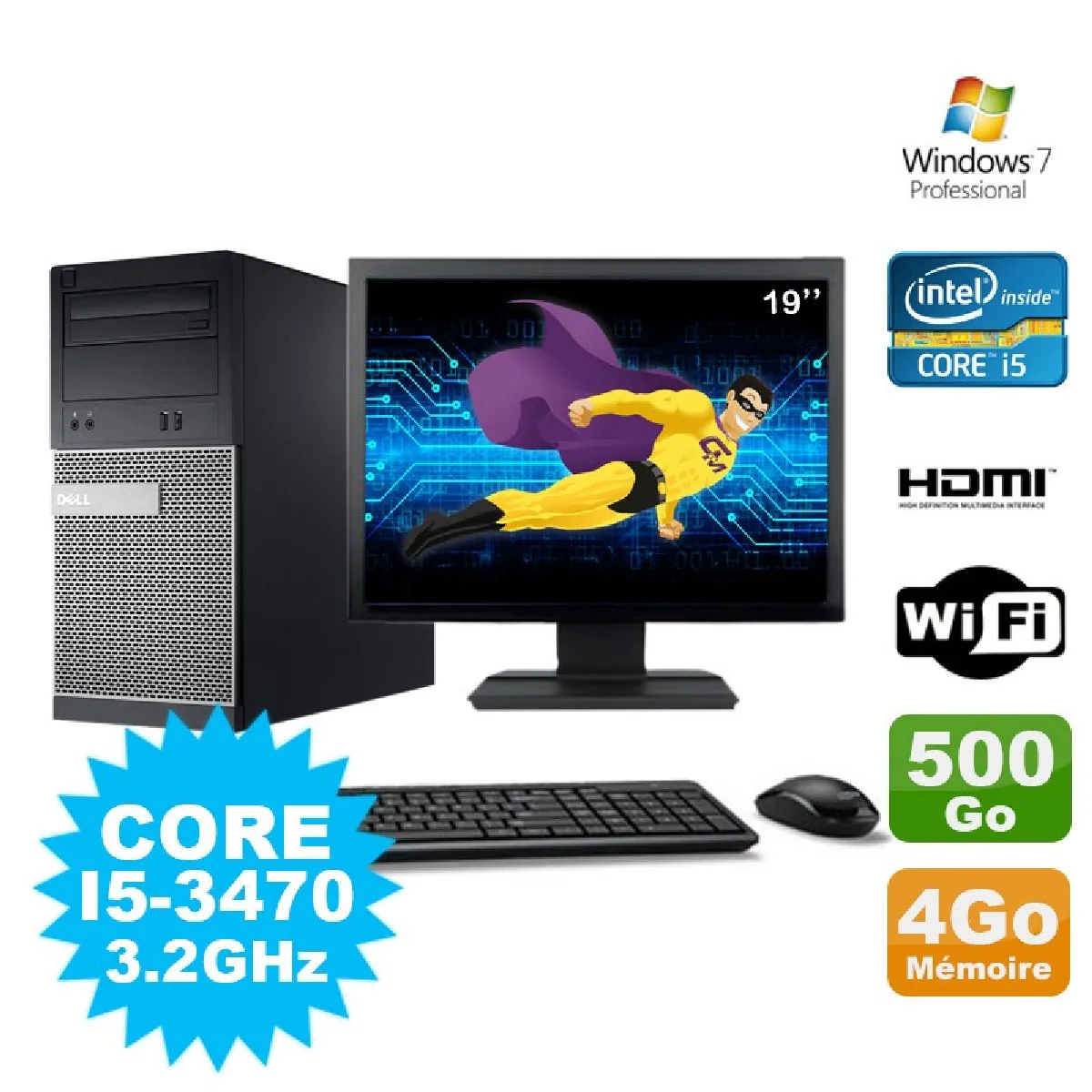 Dell Optiplex 3020 Intel i3 4130 - vue 8