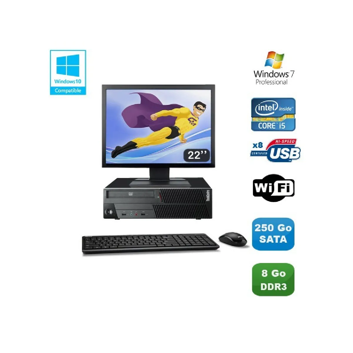 Lenovo ThinkCentre M90P Ecran