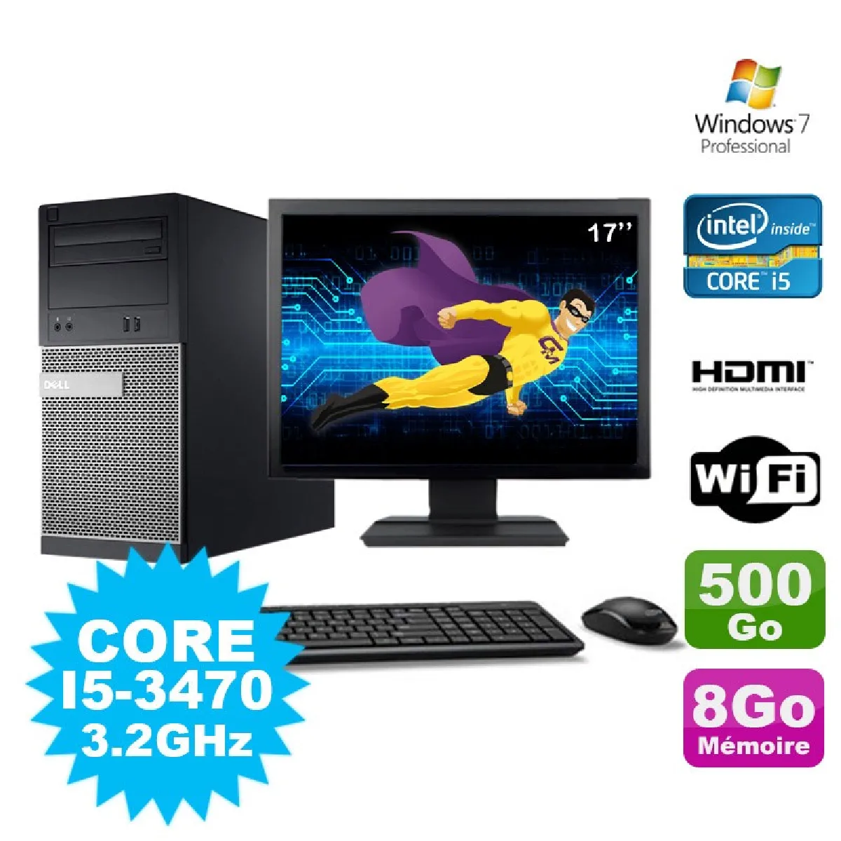 Acheter Dell Optiplex 3010 MT État correct - 389,50 € Dell Optiplex 3010 MT État correct - Dell reconditionné disponible sur Rue du Commerce Seconde Vie