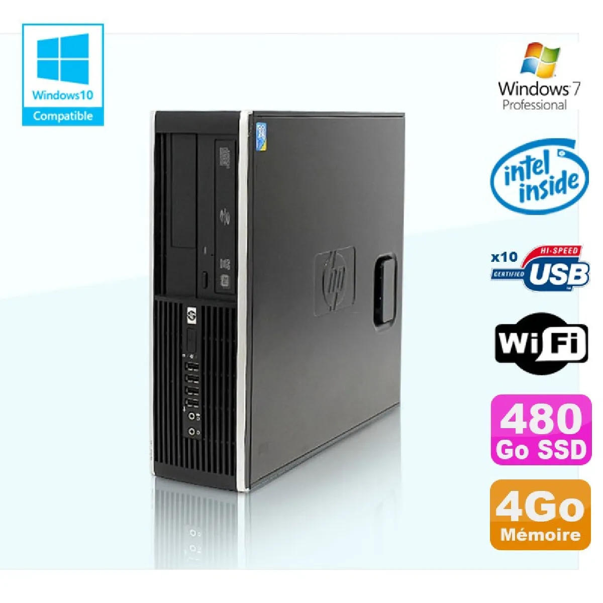 Hp Compaq Elite 8100 SFF - Noir