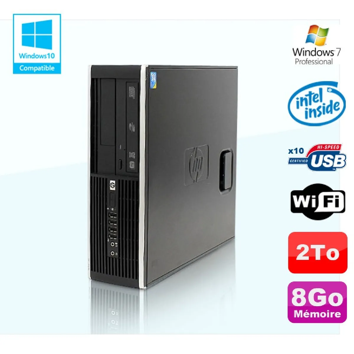 Hp Compaq Elite 8100 SFF - Noir