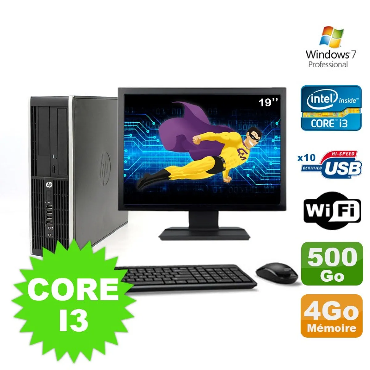 HP Compaq Elite 8100 SFF - vue 7