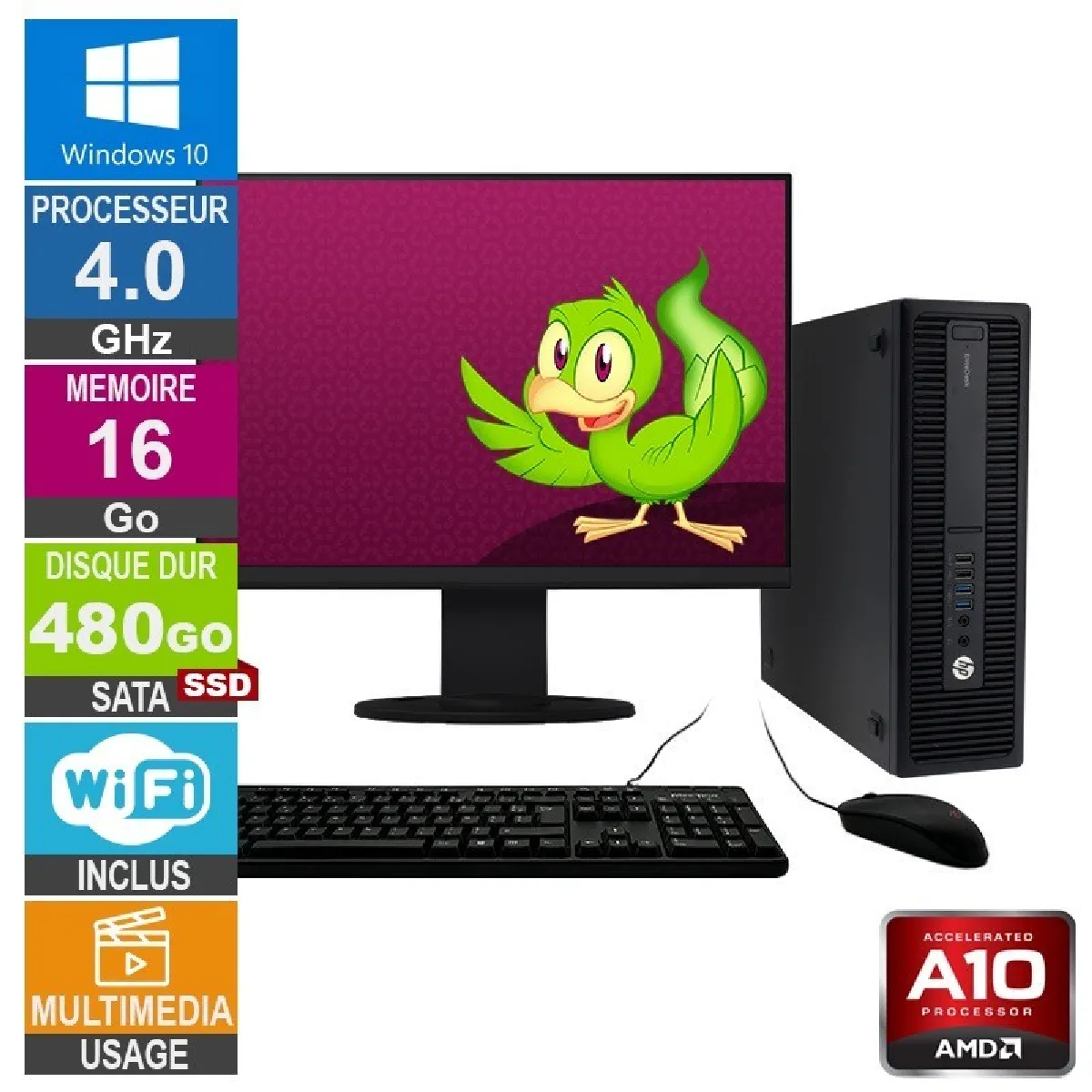 HP 705 G2 SFF A10 - vue 4