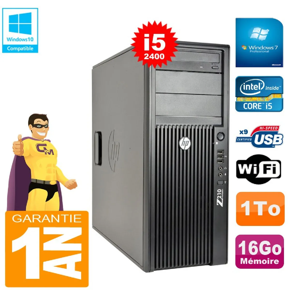 HP WorkStation Z210 SFF - vue 8