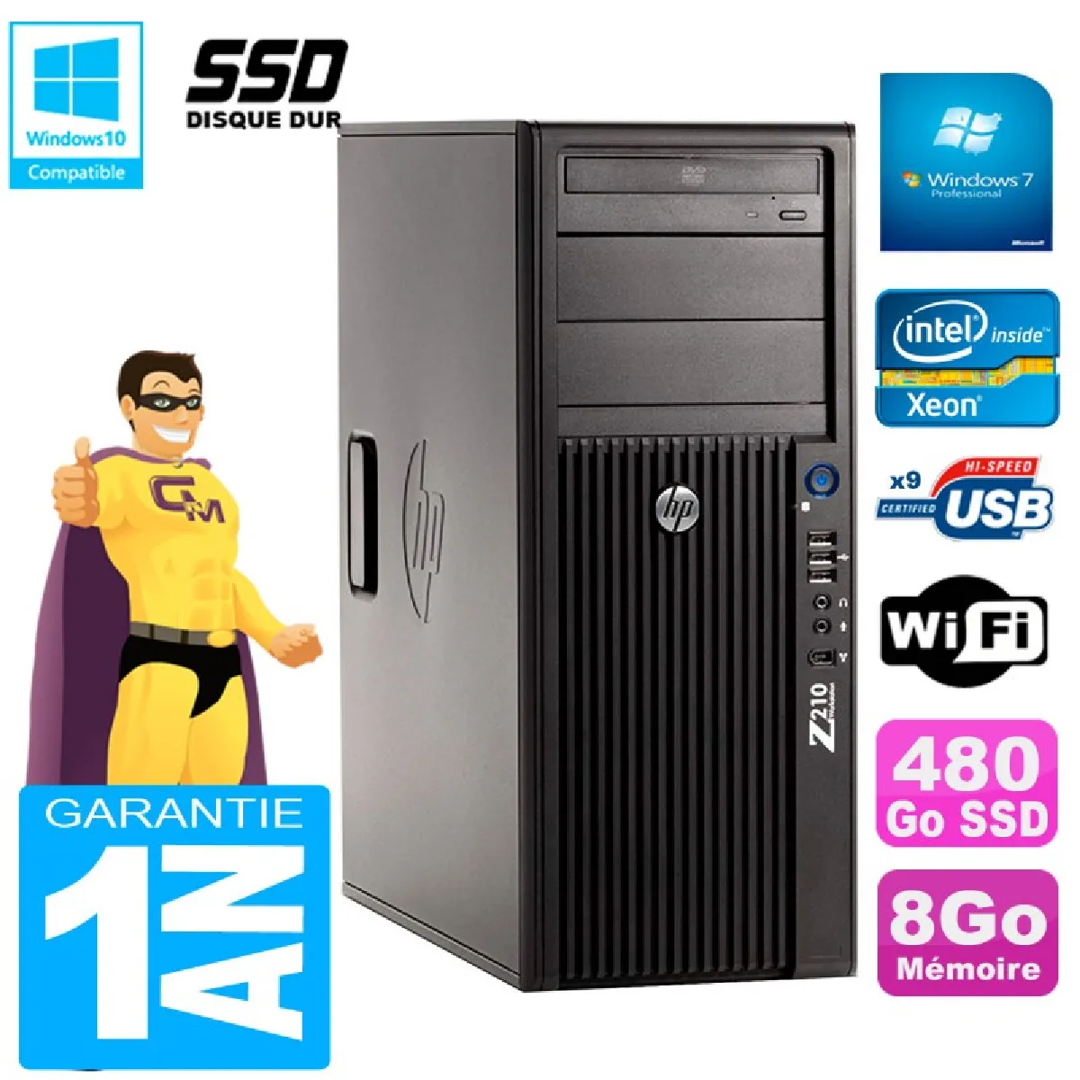 HP WorkStation Z210 SFF - vue 4